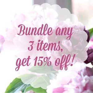 15% off bundles of 3 or more